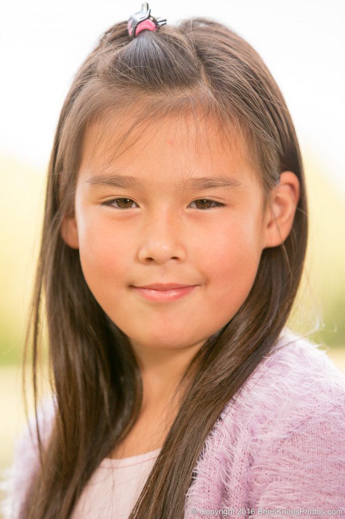 beautiful outdoor portrait of a young girl