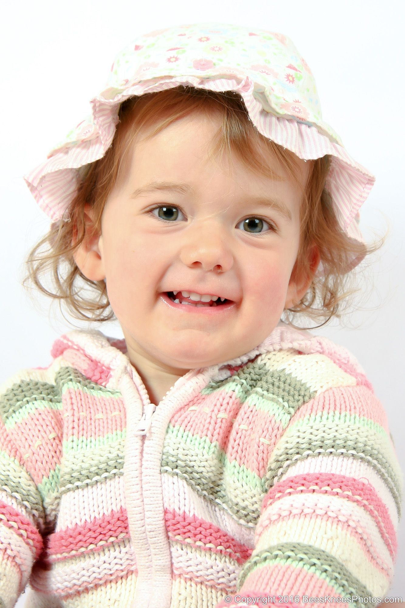 beautiful portrait of a girl at a child photoshoot