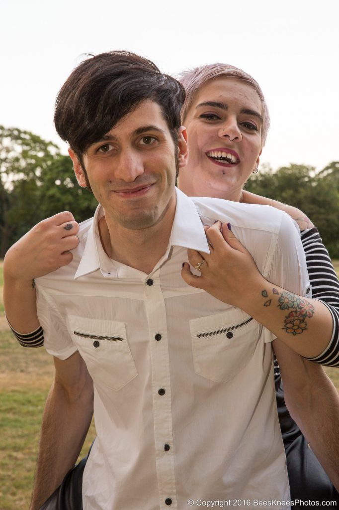 couple having a piggyback