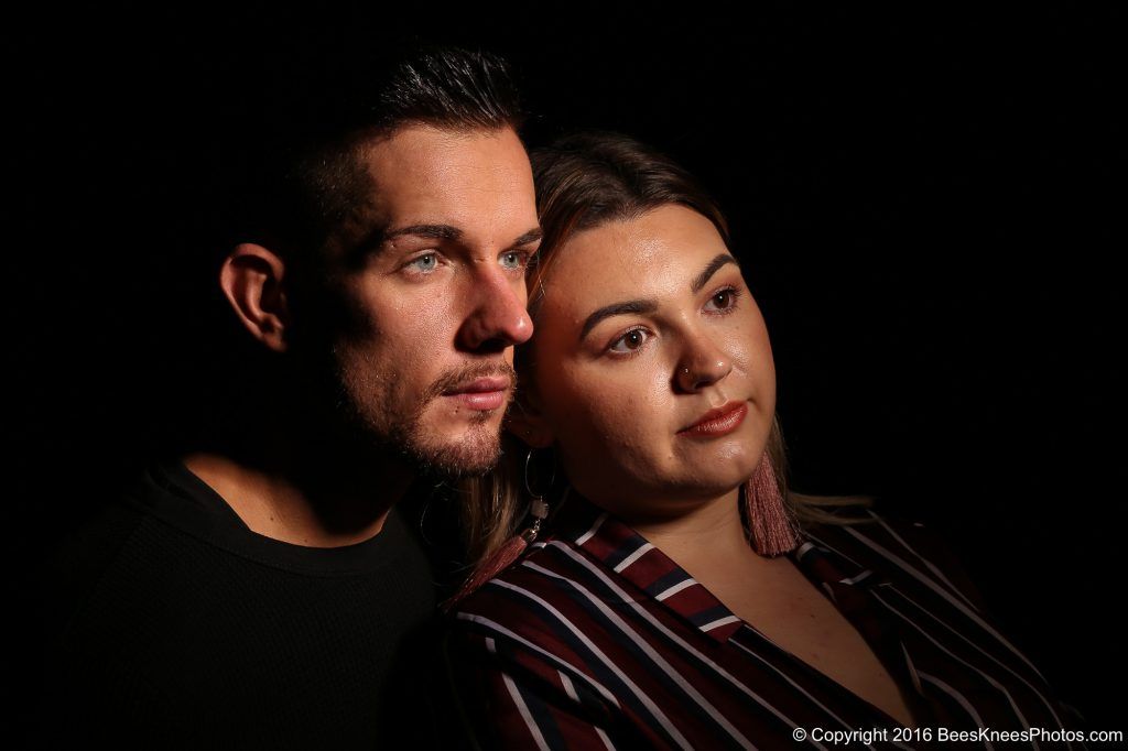 darker portrait of a couple