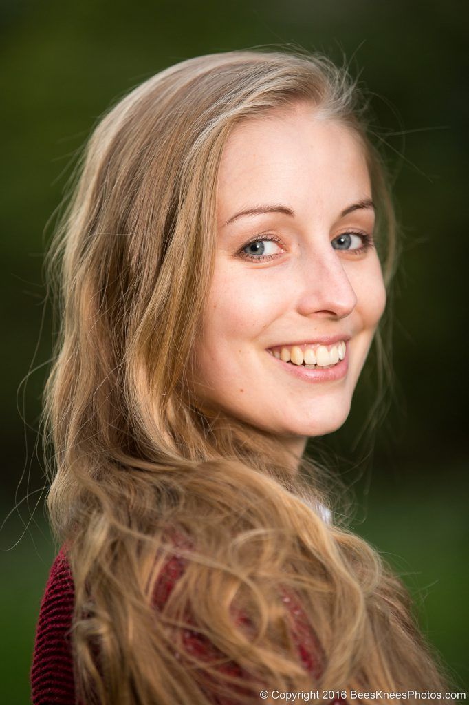 female portrait in the park