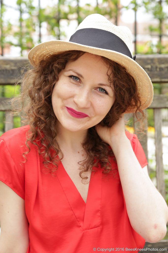 lovely straw hat in the summer