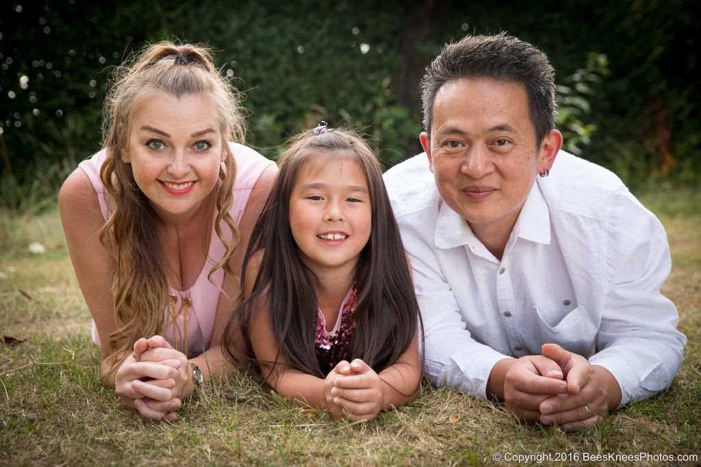 mum dad and daughter