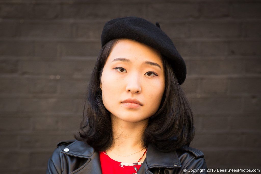 woman in a beret