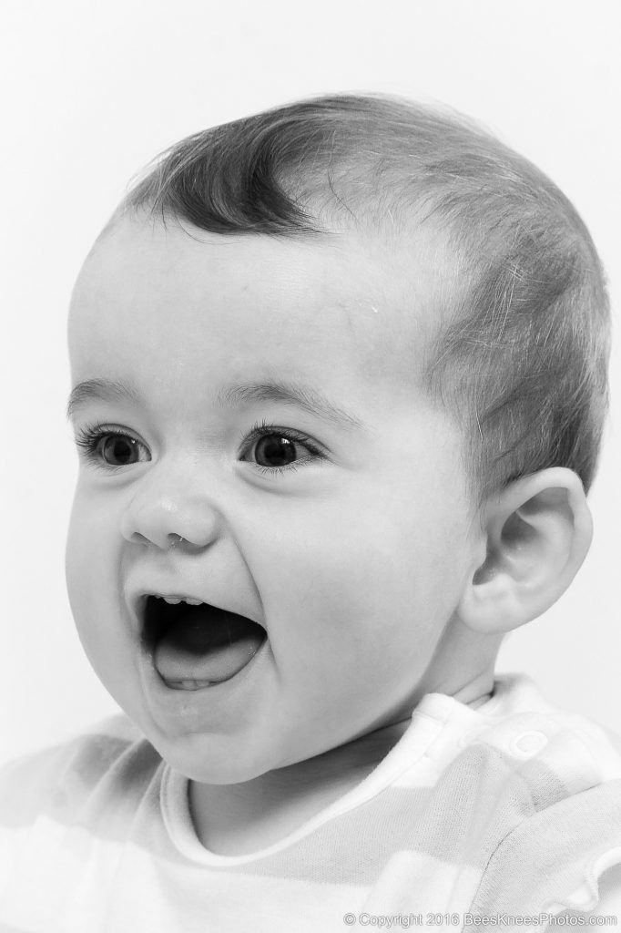 young girl having fun at a photoshoot