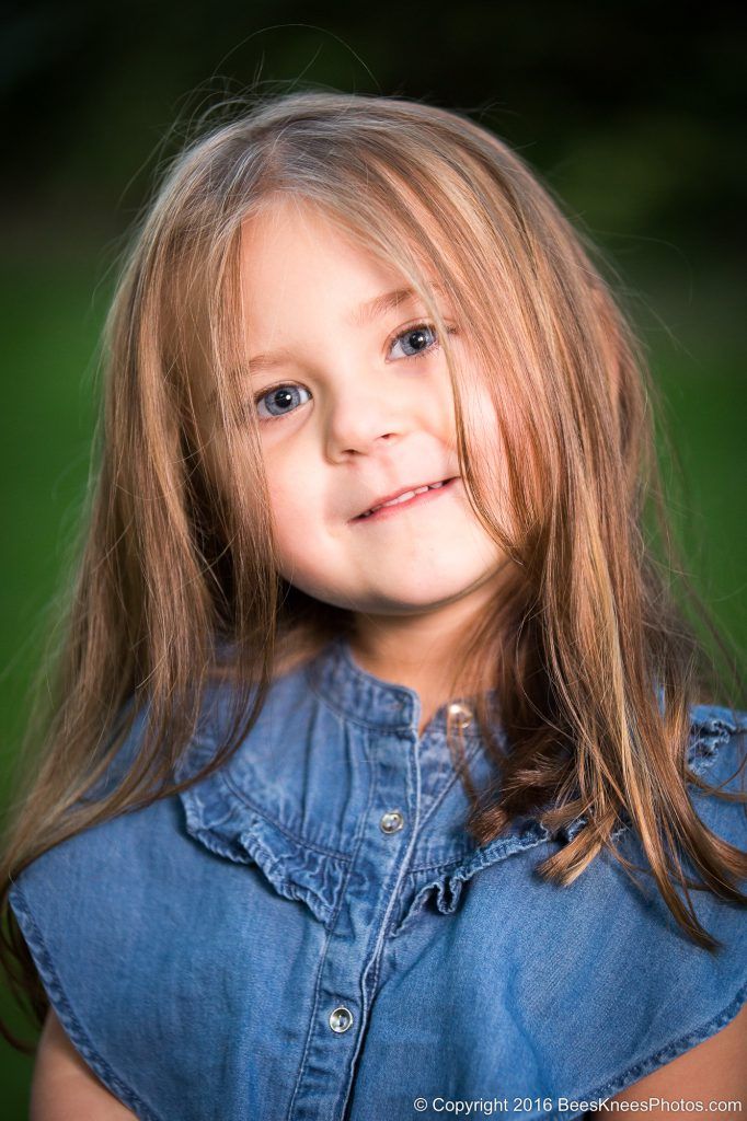 young girl in the park